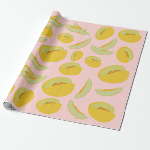 Honeydew Melons Fruit Pattern Wrapping Paper