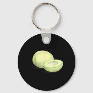 Honeydew Summer Melon Fruit Fun Key Ring