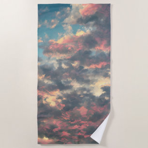 Honeyed hues beach towel