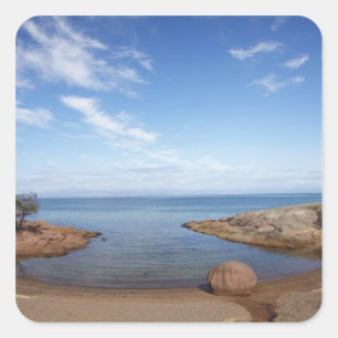 Honeymoon Bay, Coles Bay, Freycinet National Square Sticker