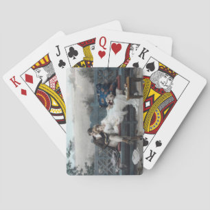 Honeymoon (Bride and Groom on a Bench) Playing Cards