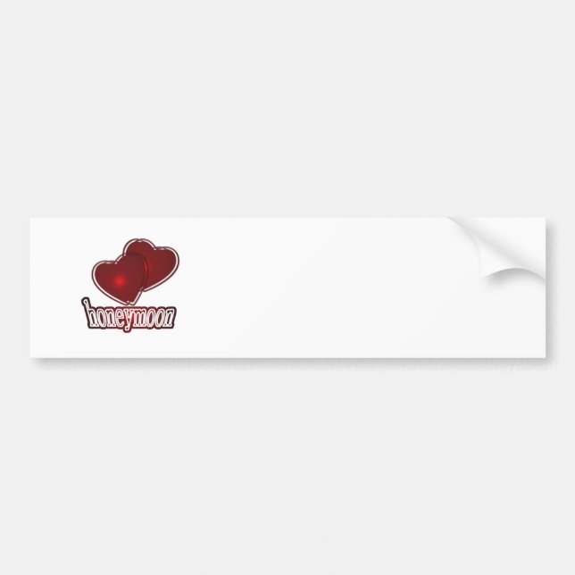 Honeymoon Bumper Sticker (Front)