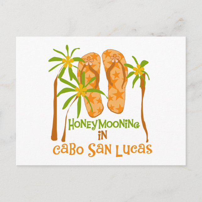 Honeymoon Cabo San Lucas Tshirts and Gifts Postcard (Front)