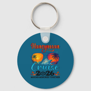 Honeymoon Cruise 2026 Just Married Key Ring
