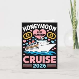 Honeymoon Cruise 2026 Married Couples Keepsake Card