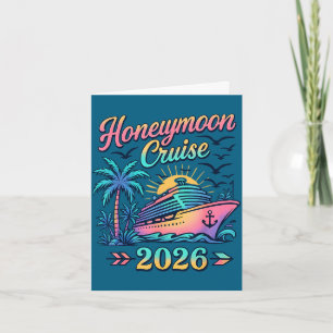 Honeymoon cruise 2026 married couples matching men card