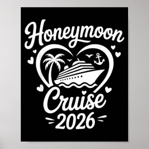 Honeymoon Cruise 2026 Married Couples Matching Poster