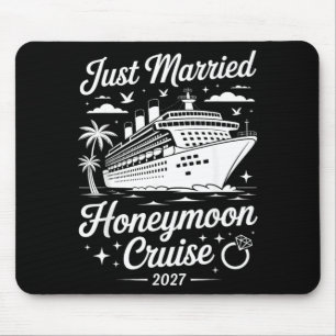 Honeymoon Cruise 2027 Married Matching Couple Mouse Pad