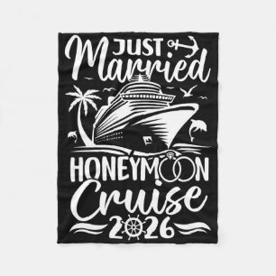 Honeymoon Cruise For Matching Couples 2026 Just Ma Fleece Blanket