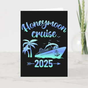 Honeymoon Cruise Just Married 2025 Couples Matchin Card