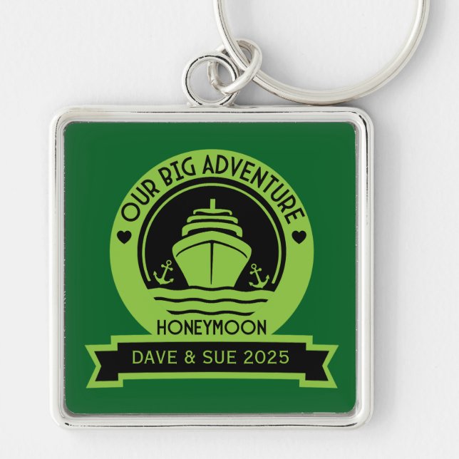 Honeymoon Cruise Key Ring (Front)