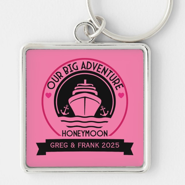 Honeymoon Cruise Key Ring (Front)
