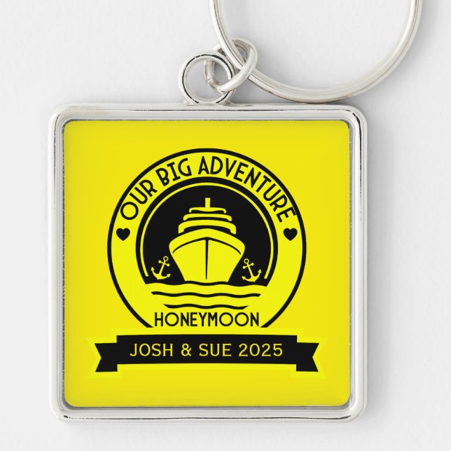 Honeymoon Cruise Key Ring (Front)