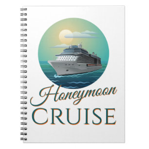 Honeymoon Cruise Newlywed Just Married Couples Notebook