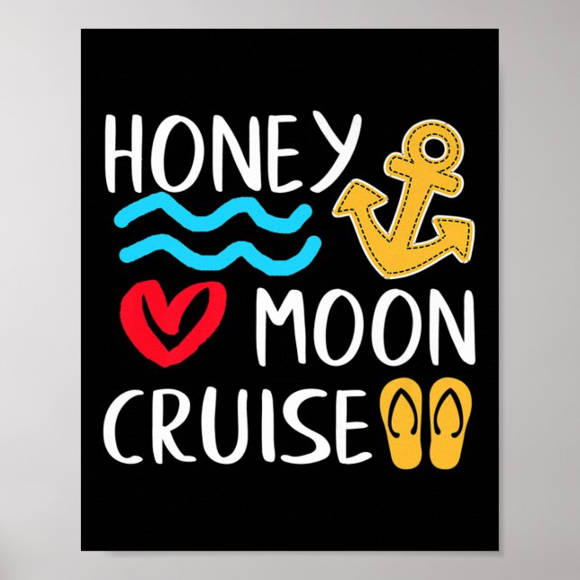 Honeymoon Cruise Ship Couples Great Gift Bride &am Poster (Front)