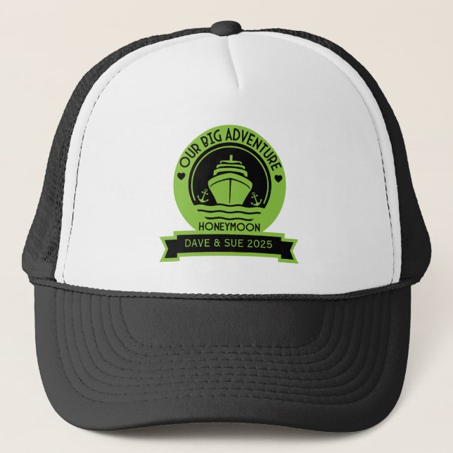 Honeymoon Cruise Trucker Hat (Front)