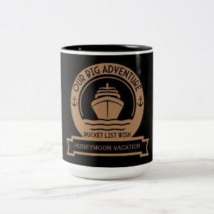 Honeymoon Cruise Two-Tone Coffee Mug