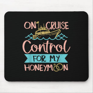 Honeymoon Cruise Vacation Bride Groom Mouse Pad