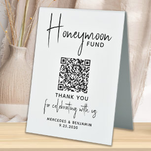 Honeymoon Fund Cash Gift Calligraphy Wedding