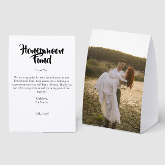 Honeymoon Fund Message and Photo