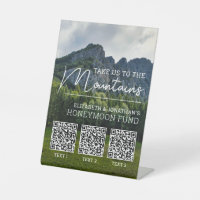 Honeymoon fund modern cash qr code