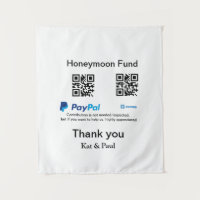 Honeymoon Fund PayPal Venmo QR code thank you