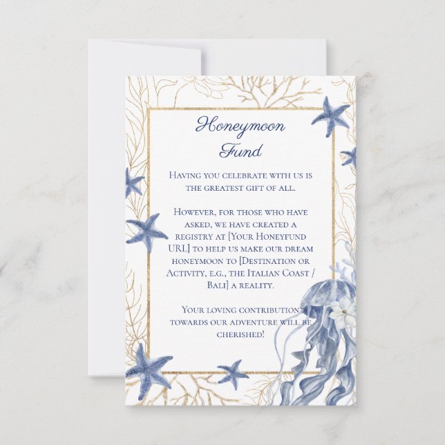 Honeymoon Fund QR Code Insert Card (Front)