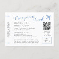 Honeymoon Fund Registry Wishing Well Request Card