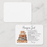 Honeymoon fund request wedding insert card<br><div class="desc">Honeymoon fund request wedding insert card. Kraft paper for a great rustic effect. Select white paper for elegant effect.</div>