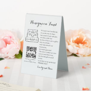 Honeymoon fund request wedding QR CODE Enclosure C