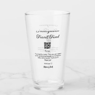Honeymoon fund scan QR codeadd name Glass