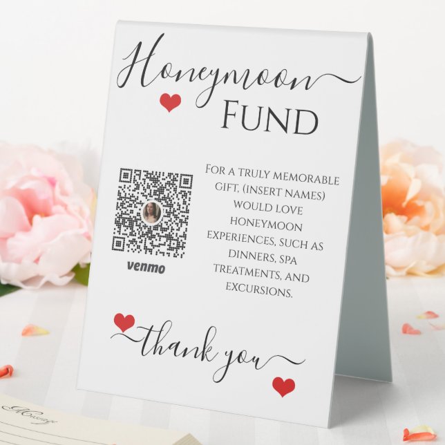 Honeymoon Fund Wedding Reception Venmo Code Sign  (In SItu (Wedding))