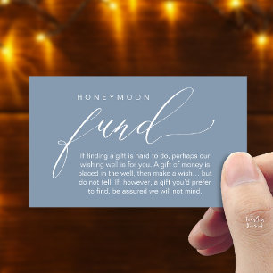Honeymoon Fund Wishing Well, Wish, A Note On Gifts Enclosure Card