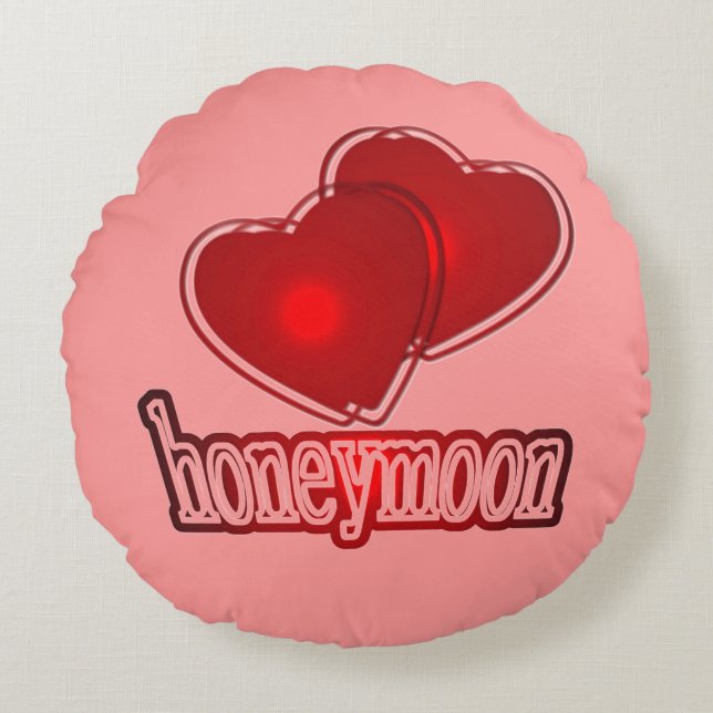 Honeymoon Gifts  Round Cushion (Front)