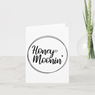 Honeymoon Honeymoonin Bride Groom Vacation Premium Card