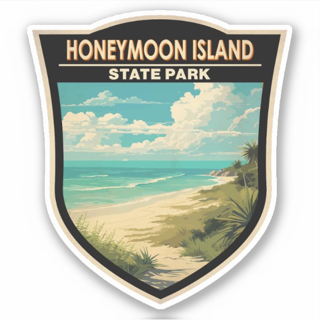 Honeymoon Island State Park Florida Travel Vintage (Front)