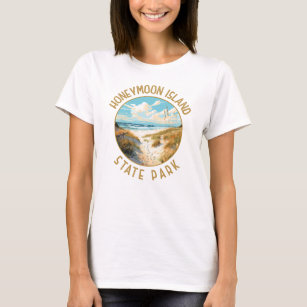 Honeymoon Island State Park Retro Distressed T-Shirt