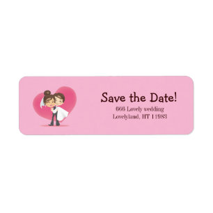 Honeymoon Love Return Address Label