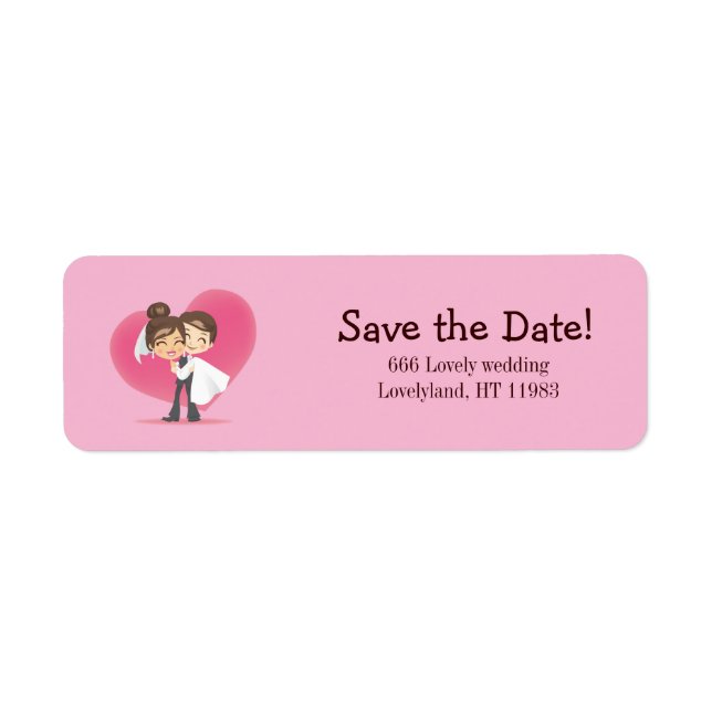 Honeymoon Love Return Address Label (Front)