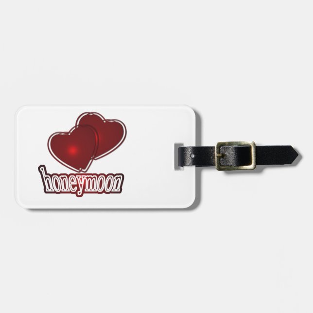 Honeymoon Luggage Tag (Front Horizontal)