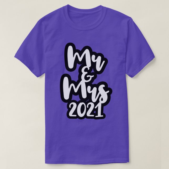 Honeymoon partner wedding 2021 T-Shirt (Design Front)