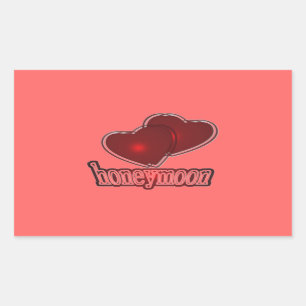 Honeymoon Rectangular Sticker