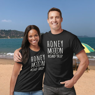 Honeymoon Road Trip Matching Couples T-Shirt