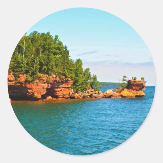 Honeymoon Rock Classic Round Sticker (Front)