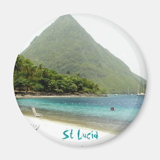 Honeymoon, St Lucia Magnet (Front)