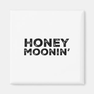 Honeymoon Vacation Couples Married Matching Honey Magnet