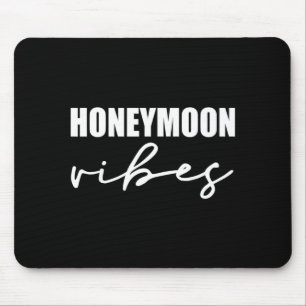 Honeymoon Vibes For New Brides Wedding Design Men Mouse Pad
