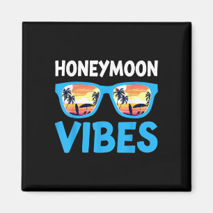 Honeymoon Vibes - Honeymooning Vacation Wedding Br Magnet