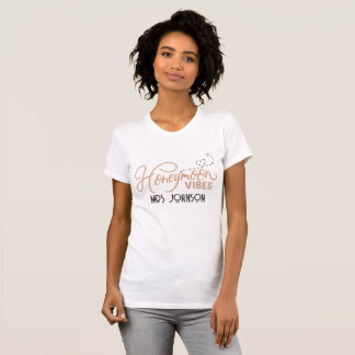 Honeymoon Vibes Love Heart and Aeroplane T-Shirt