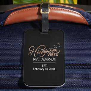Honeymoon Vibes Wedding Gift Luggage Tag